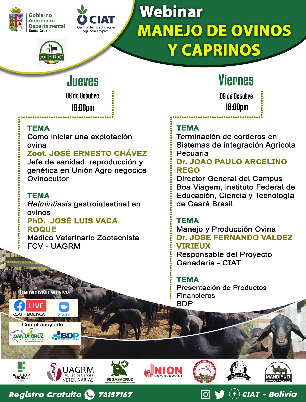 Webinar Manejo de Ovinos y Caprinos